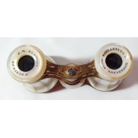 Toneelkijker in etui. J.M. Schmidt Amsterdam, eind 19e eeuw